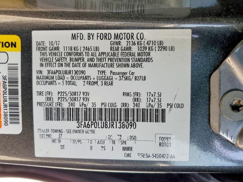 2018 Ford Fusion se Hybrid