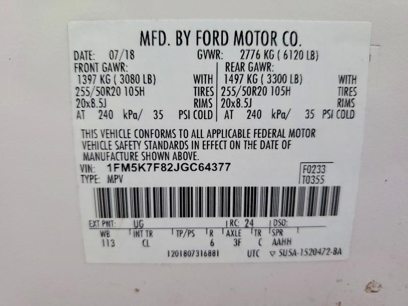 2018 Ford Explorer Limited