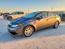 Salvage cars for sale from Copart Haslet, TX: 2012 Honda Civic exl