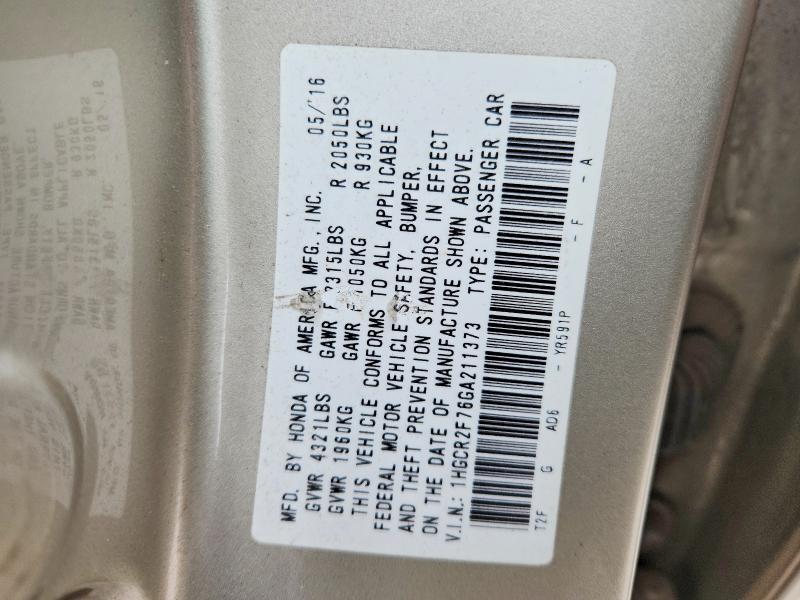 2016 Honda Accord ex