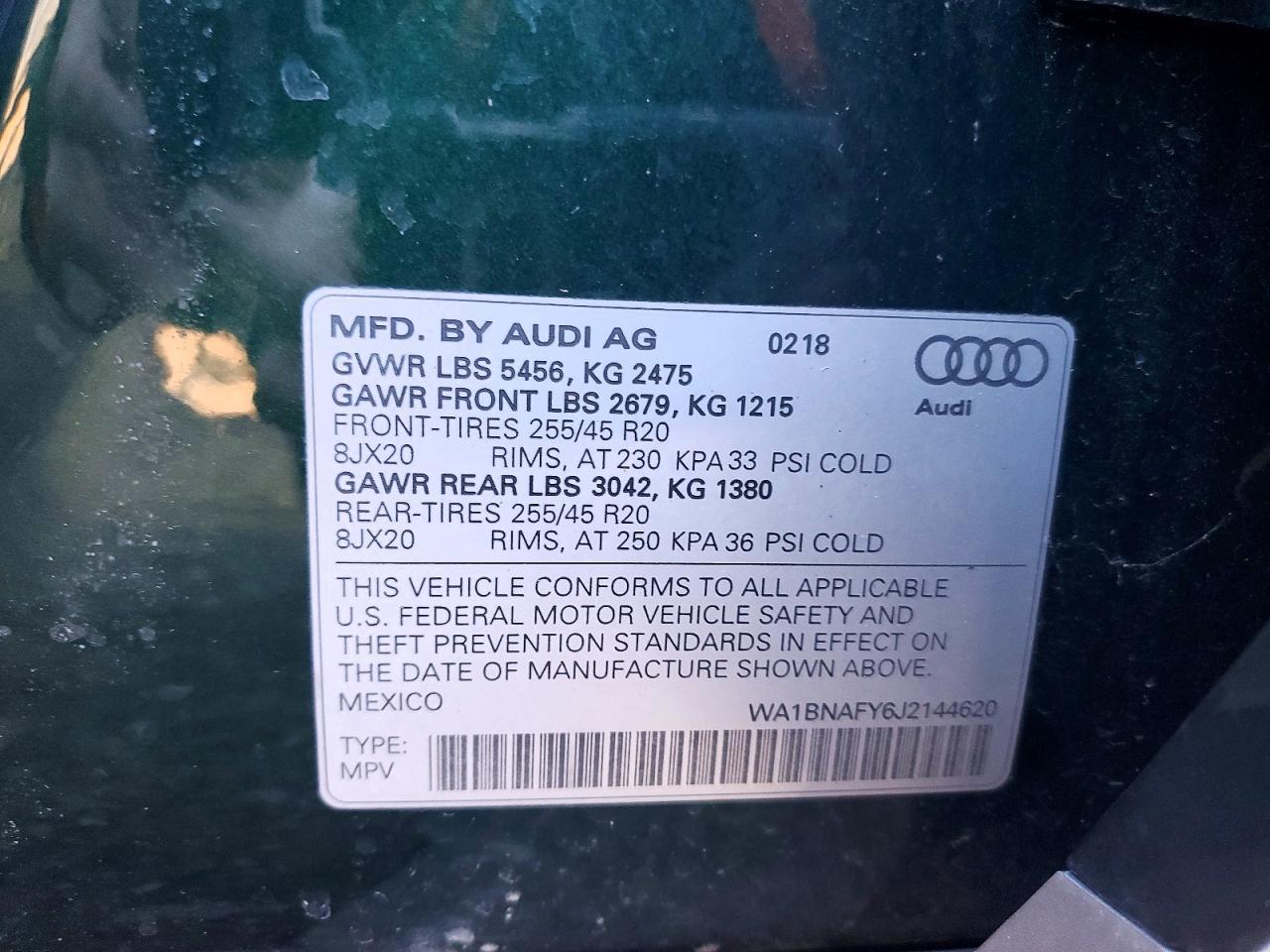 2018 Audi Q5 Premium Plus