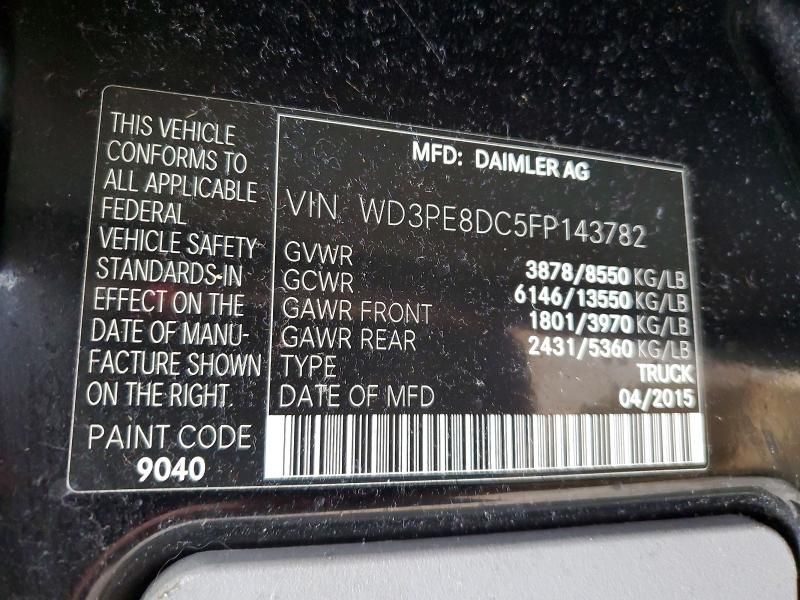 2015 Mercedes-Benz Sprinter 2500