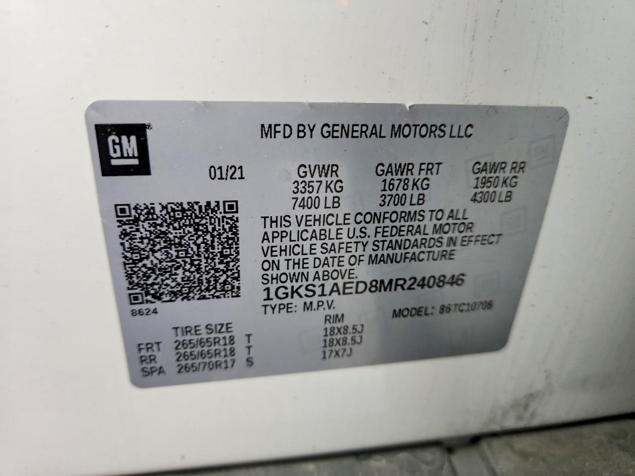 2021 GMC Yukon sle