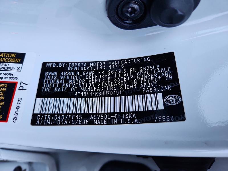 2017 Toyota Camry le