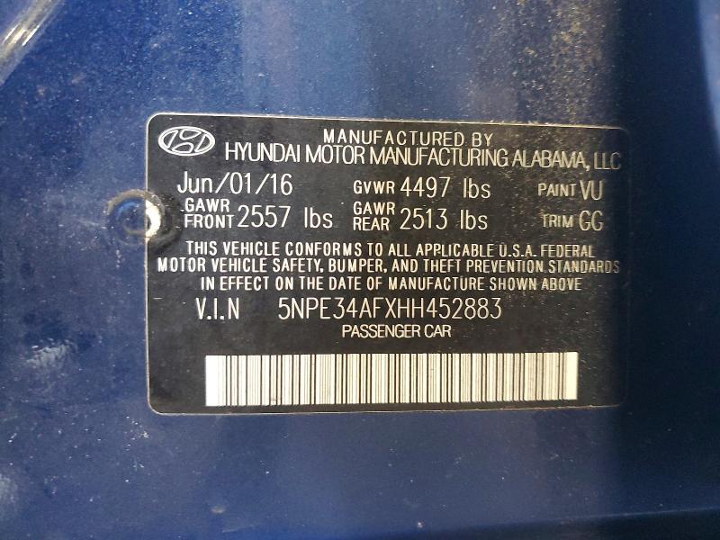 2017 Hyundai Sonata Sport
