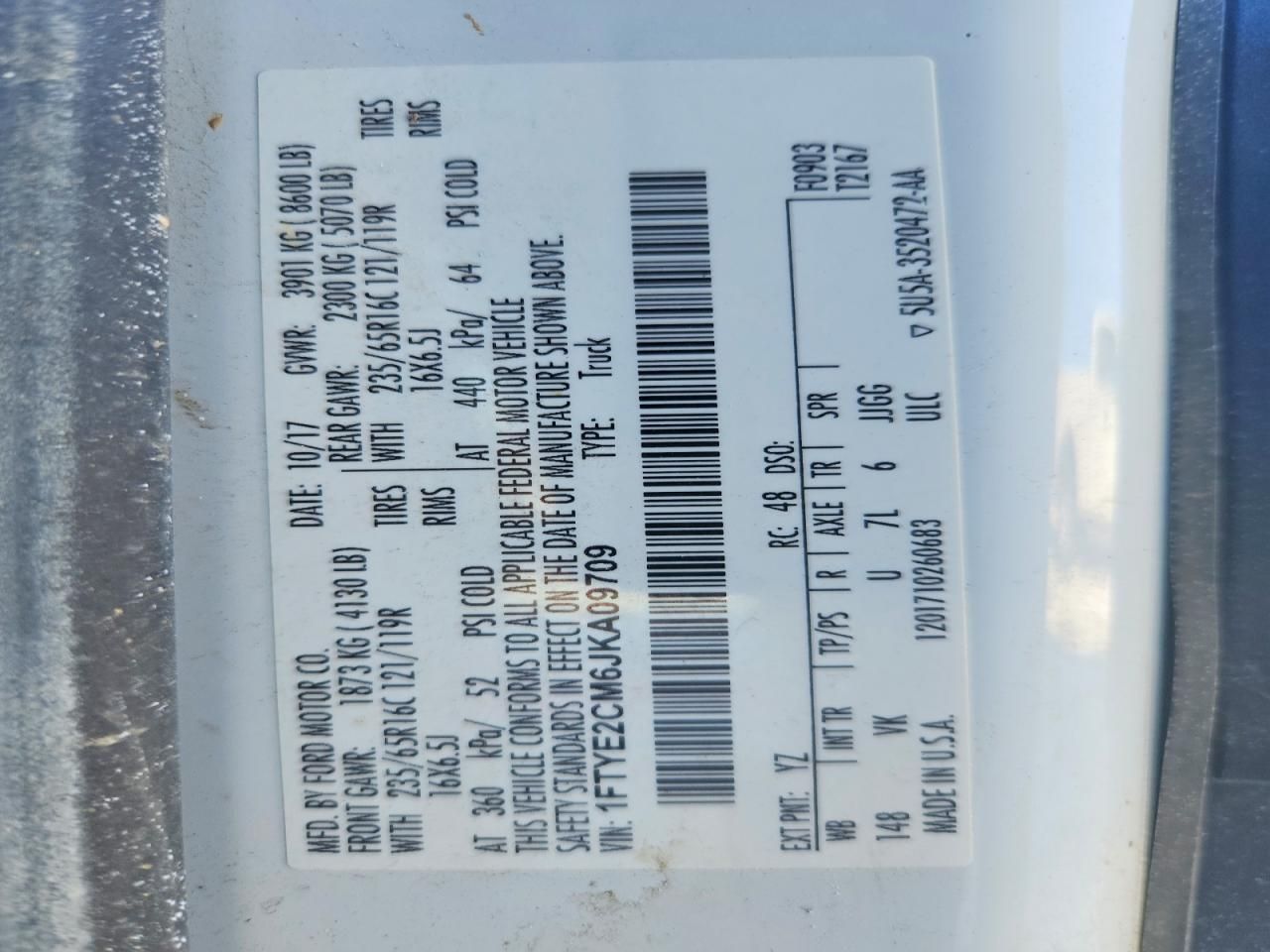 2018 Ford Transit T-150 Delivery Van