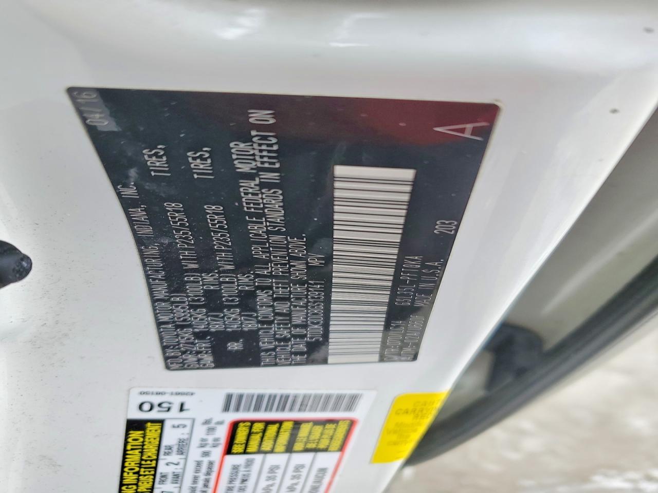 2016 Toyota Sienna xle