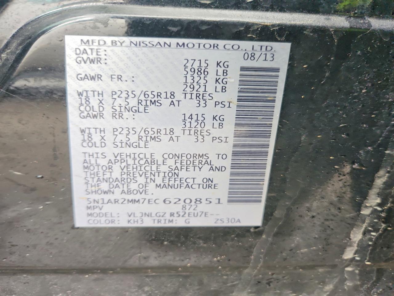 2014 Niss Pathfinder s