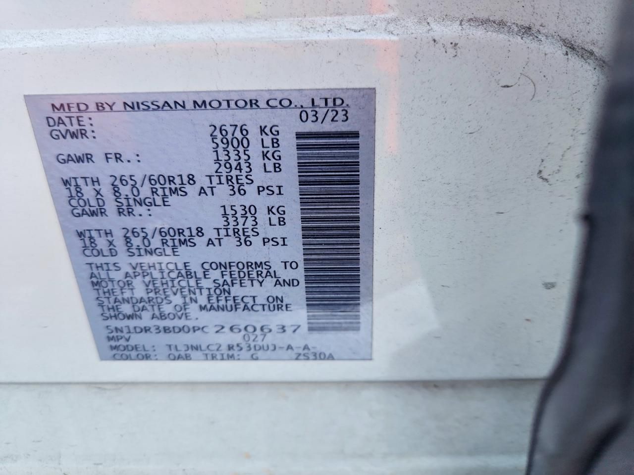 2023 Nissan Pathfinder sv