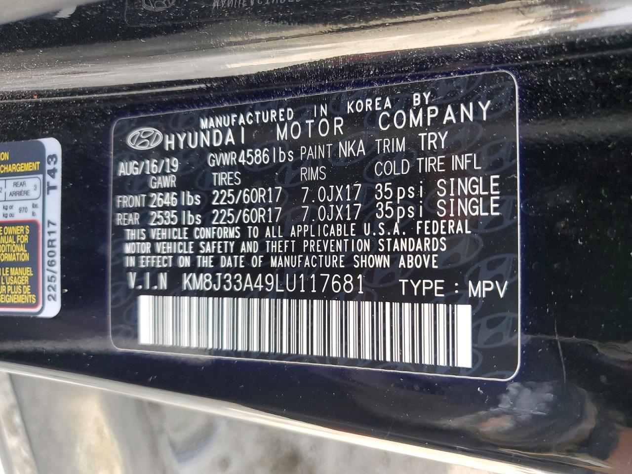 2020 Hyundai Tucson Limited