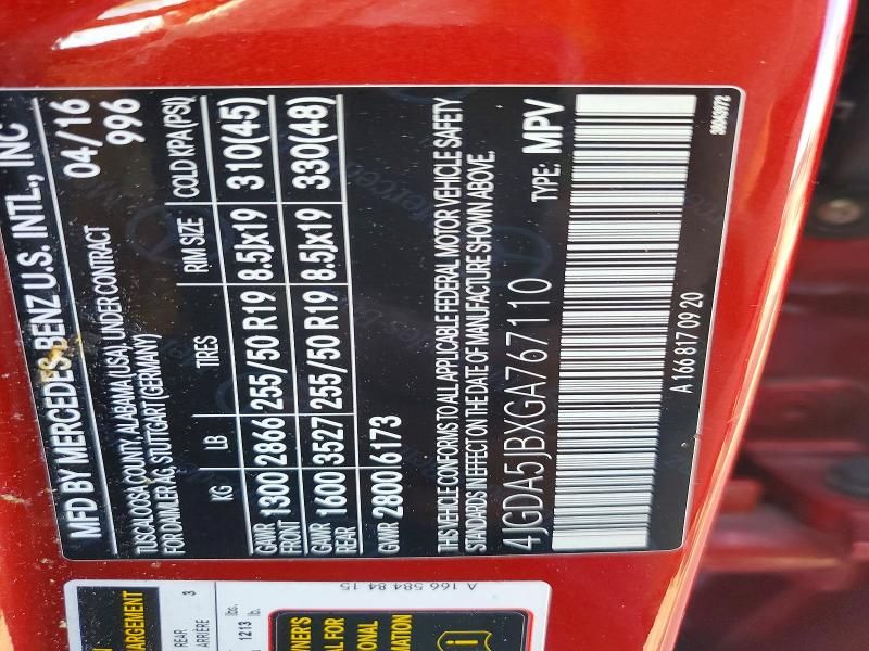 2016 Mercedes-Benz Gle 350