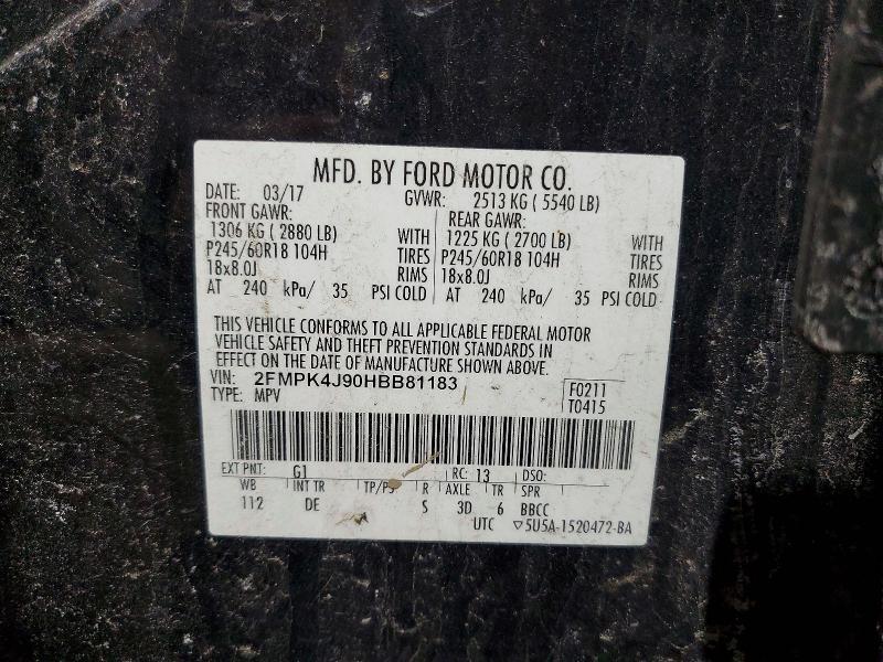 2017 Ford Edge sel