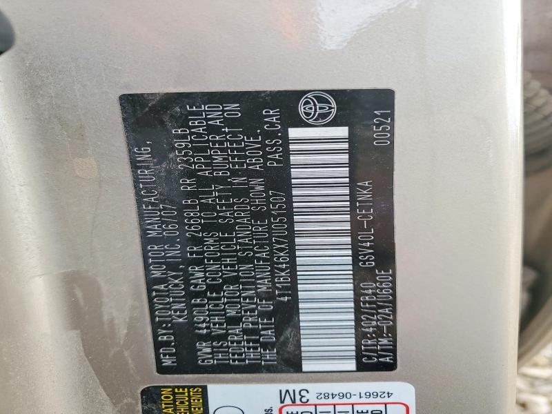 2007 Toyota Camry le