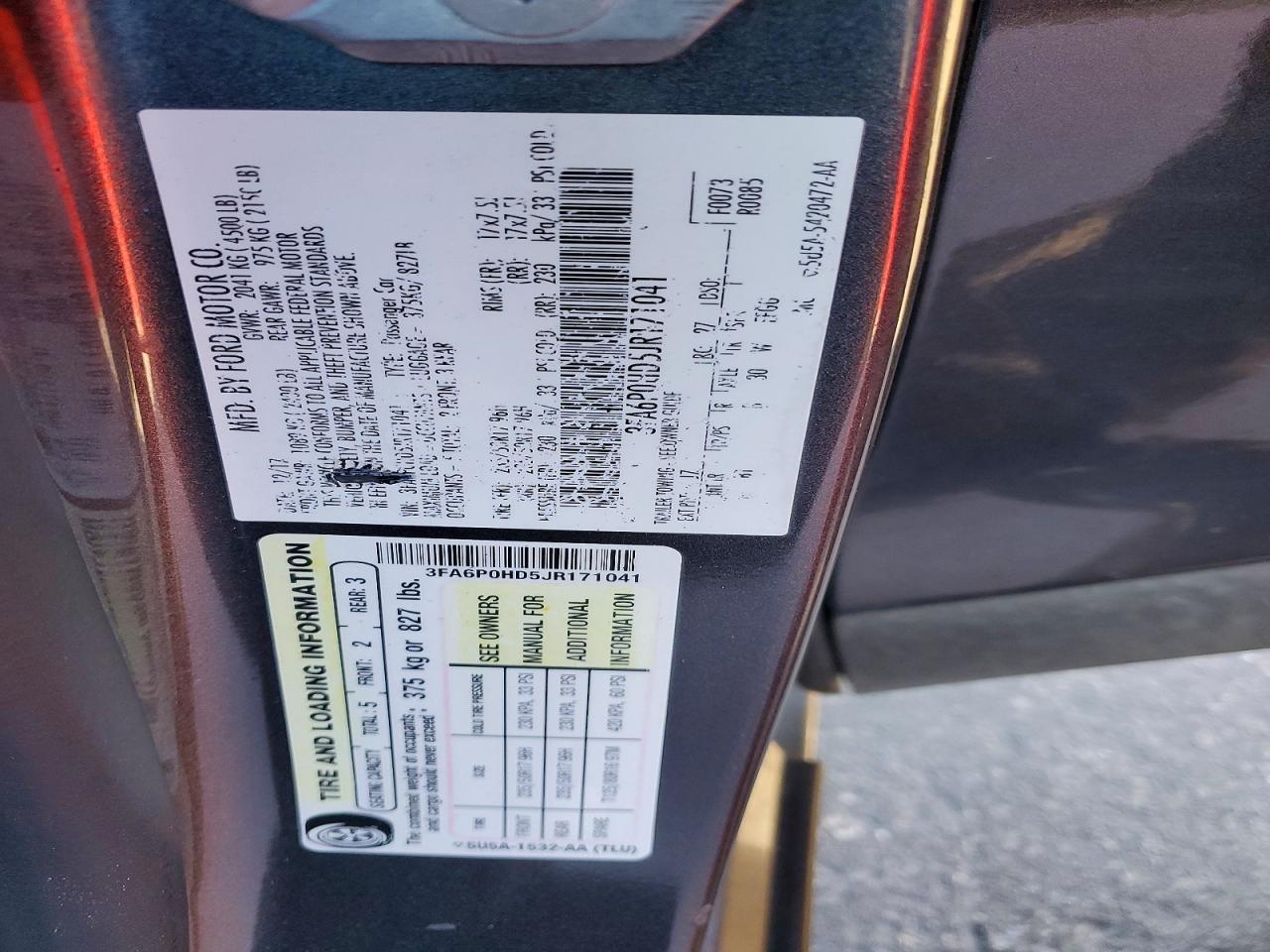 2018 Ford Fusion se