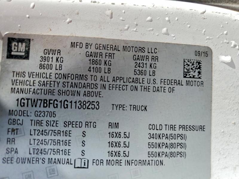 2016 GMC Savana G2500