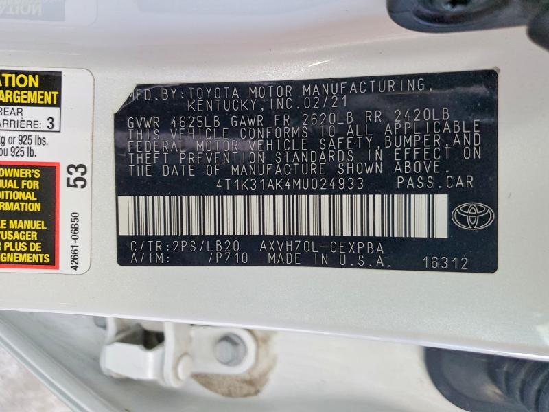 2021 Toyota Camry xse