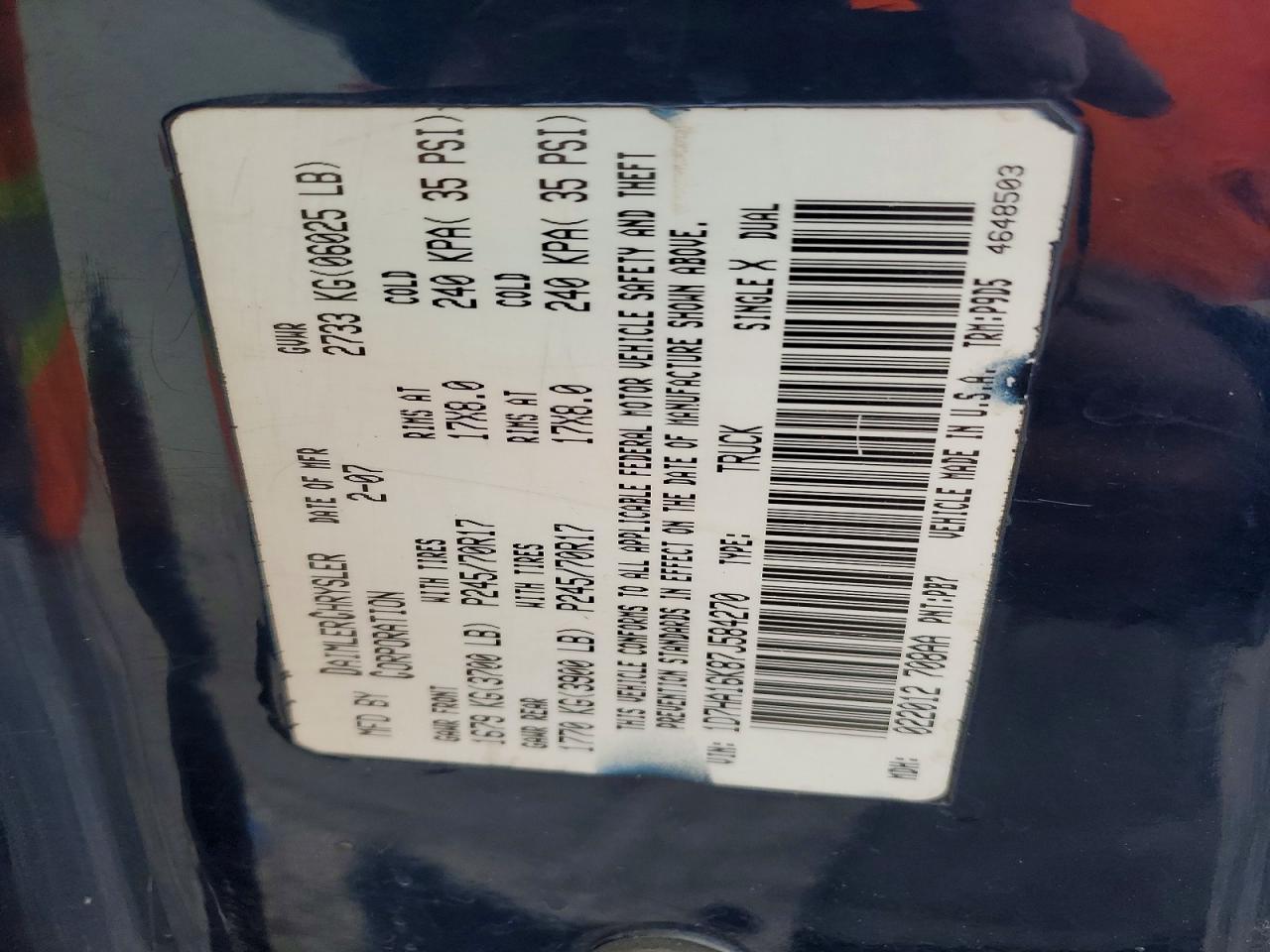 2007 Dodge RAM 1500 ST