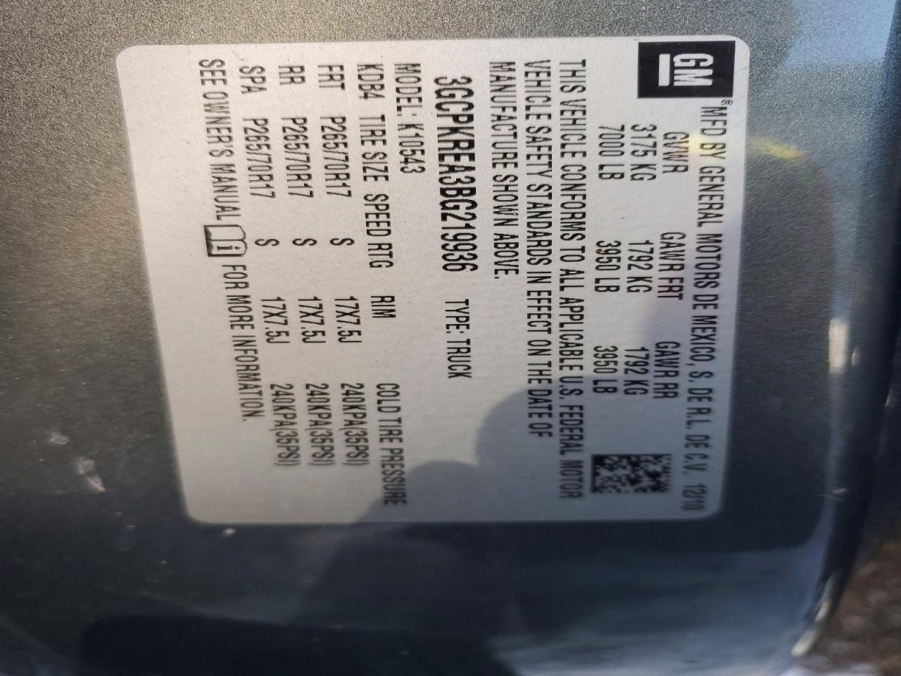 2011 Chevrolet Silverado K1500 LS