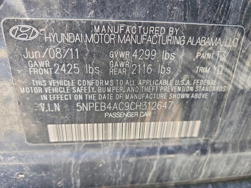 2012 Hyundai Sonata gls