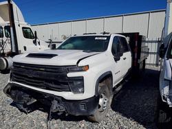 Chevrolet salvage cars for sale: 2024 Chevrolet Silverado Flatbed Truck