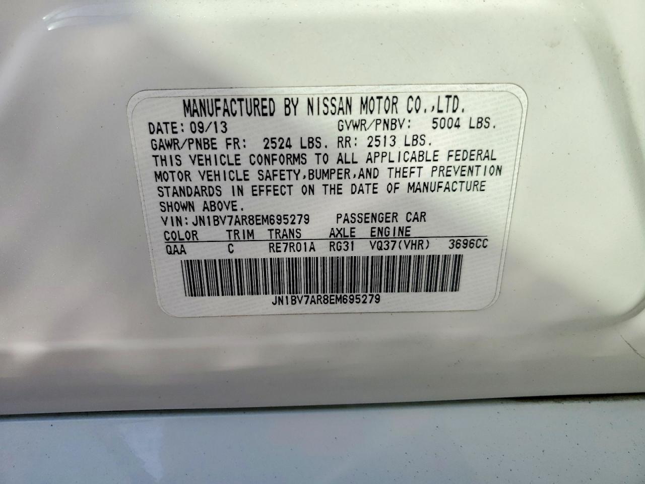 2014 Infiniti Q50 Base