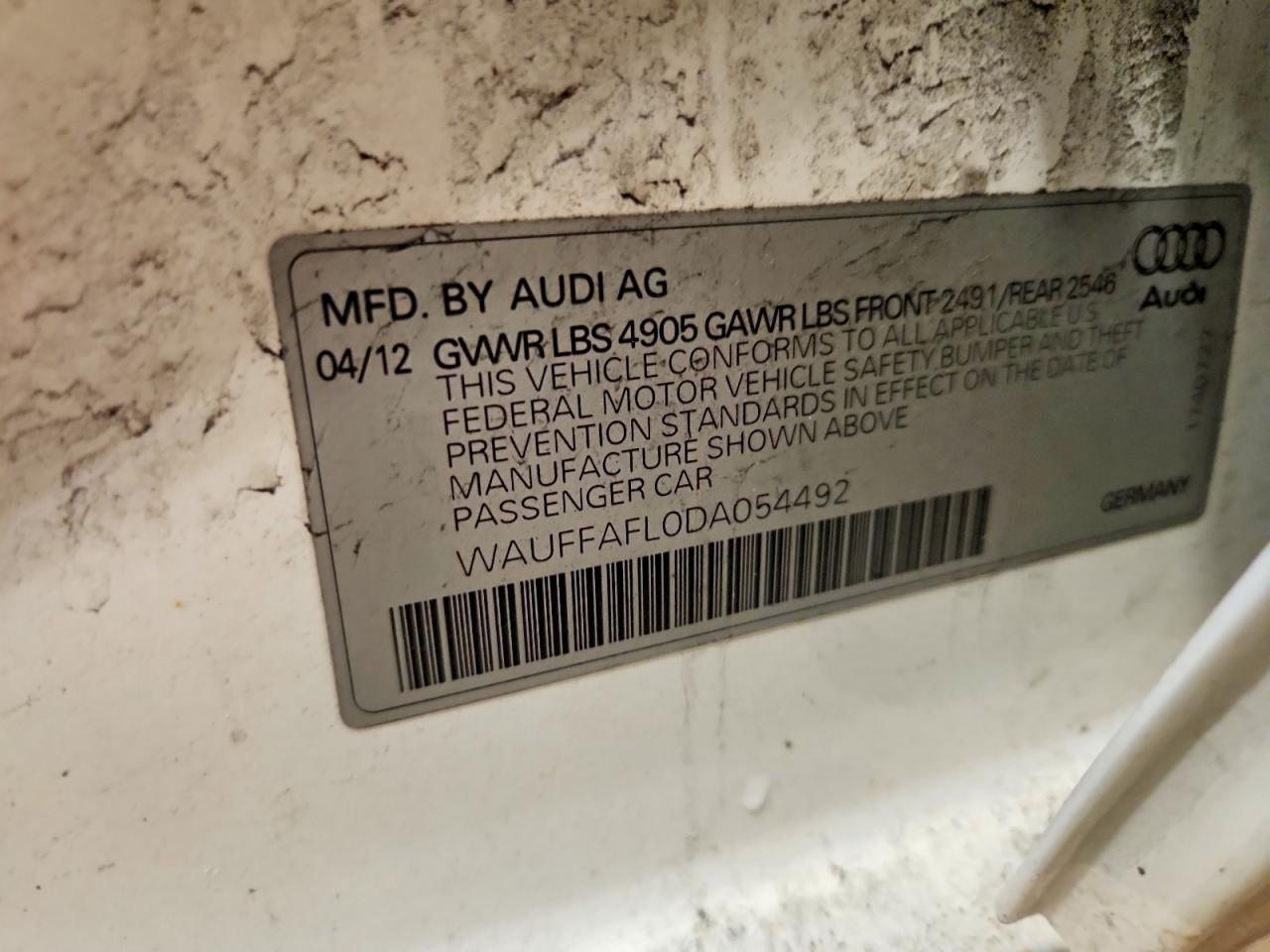2013 Audi A4 Premium Plus
