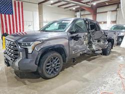 Salvage trucks for sale at Leroy, NY auction: 2025 Toyota Tundra Platinum