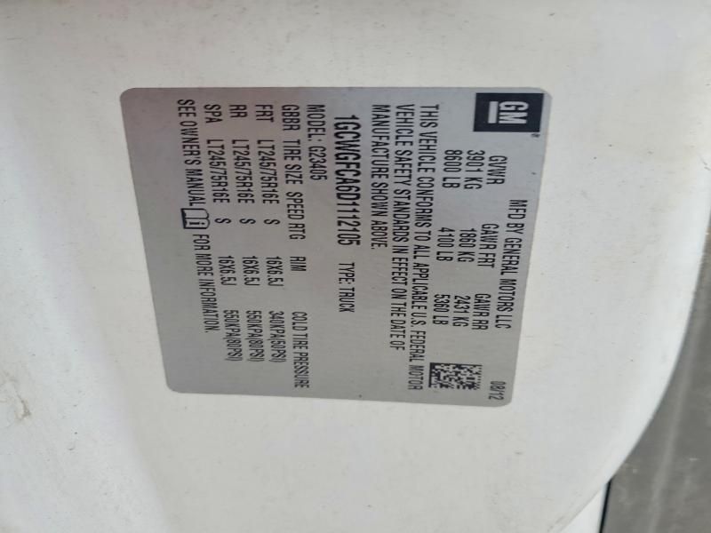 2013 Chevrolet Express G2500