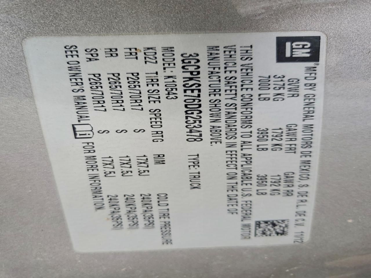 2013 Chevrolet Silverado K1500 lt