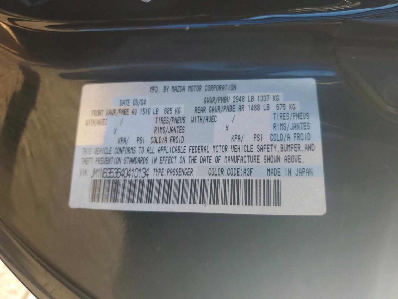 2004 Mazda Mx-5 Miata Base