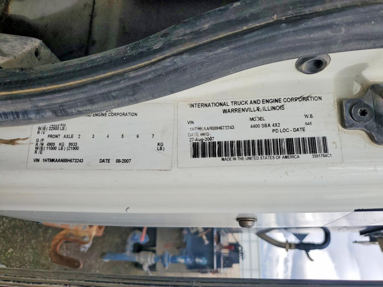 2008 International 4400 Vacuum Truck