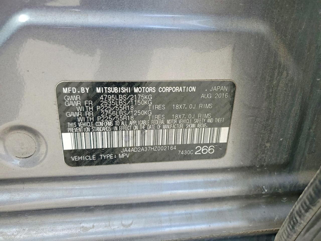 2017 Mitsubishi Outlander es