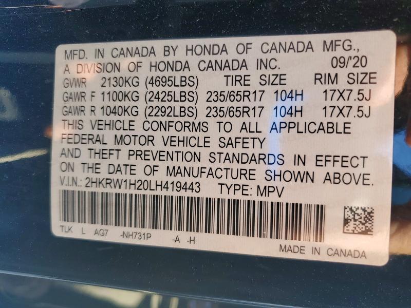 2020 Honda Cr-v lx