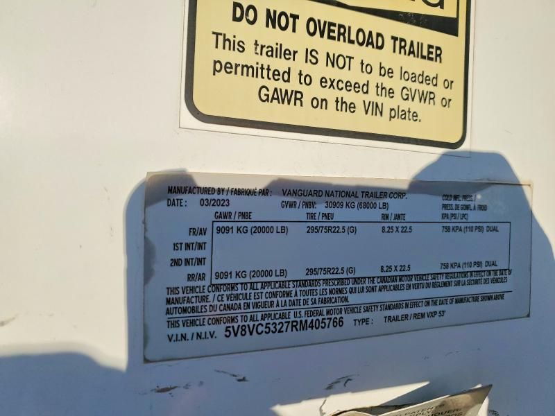 2024 Vanguard Dry van Trailer