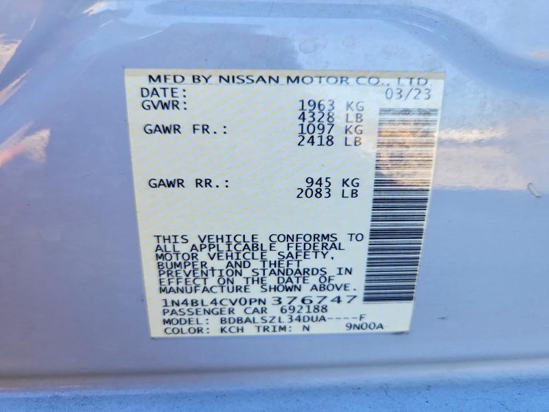 2023 Nissan Altima 2.5 sr