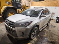 Toyota salvage cars for sale: 2019 Toyota Highlander se