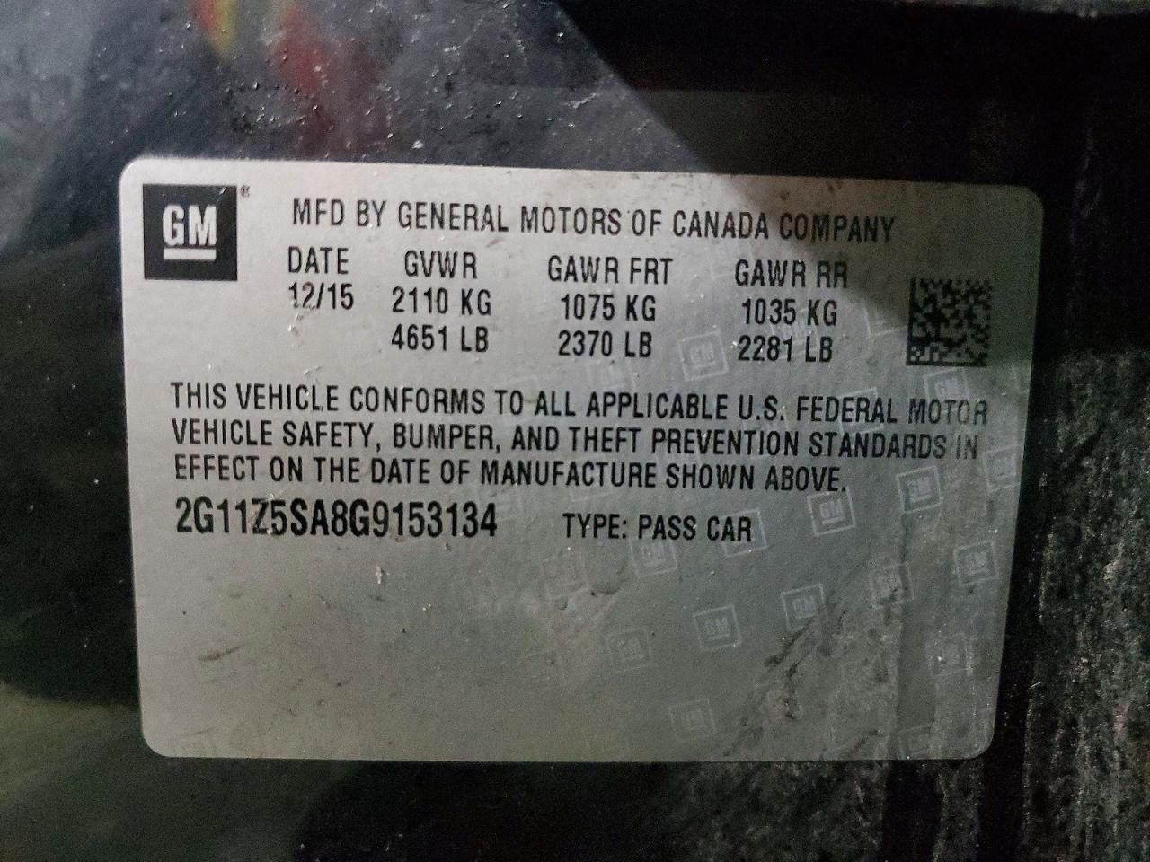 2016 Chevrolet Impala ls