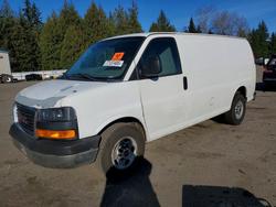 Salvage trucks for sale at Arlington, WA auction: 2015 GMC Savana 2500 Cargo Delivery Van