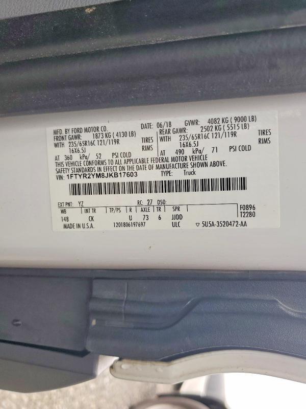 2018 Ford Transit 250 Delivery Van