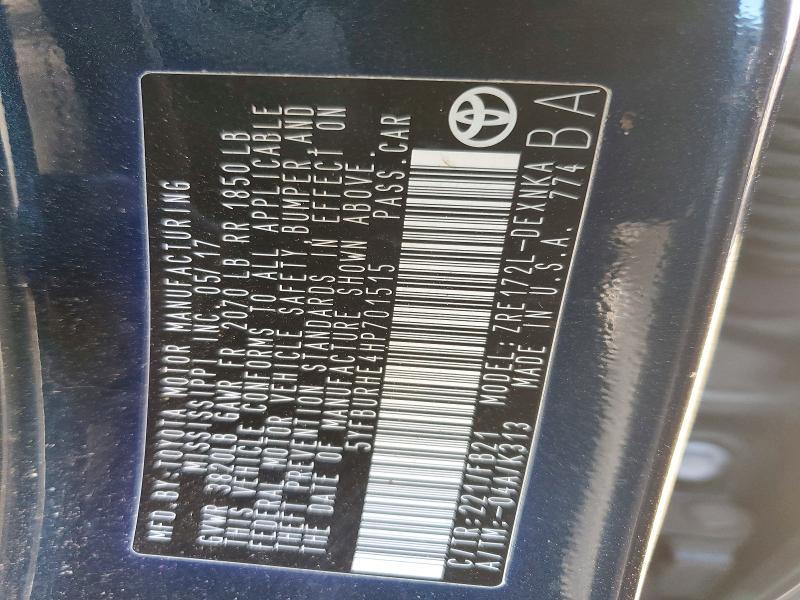 2017 Toyota Corolla l