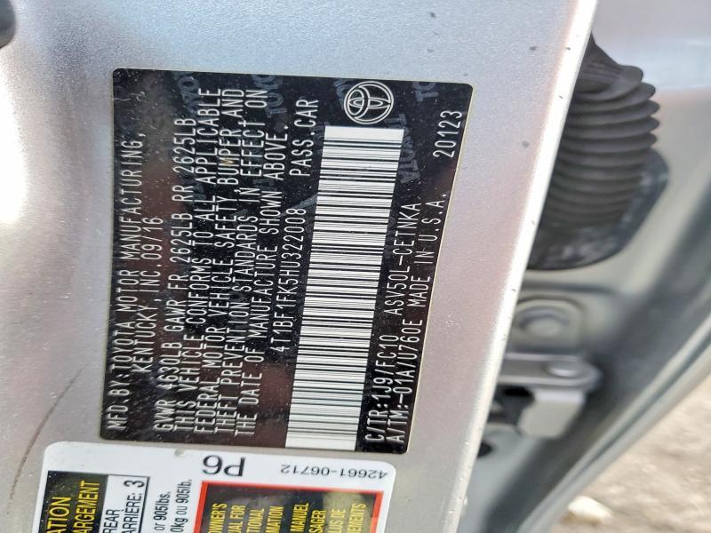 2017 Toyota Camry le