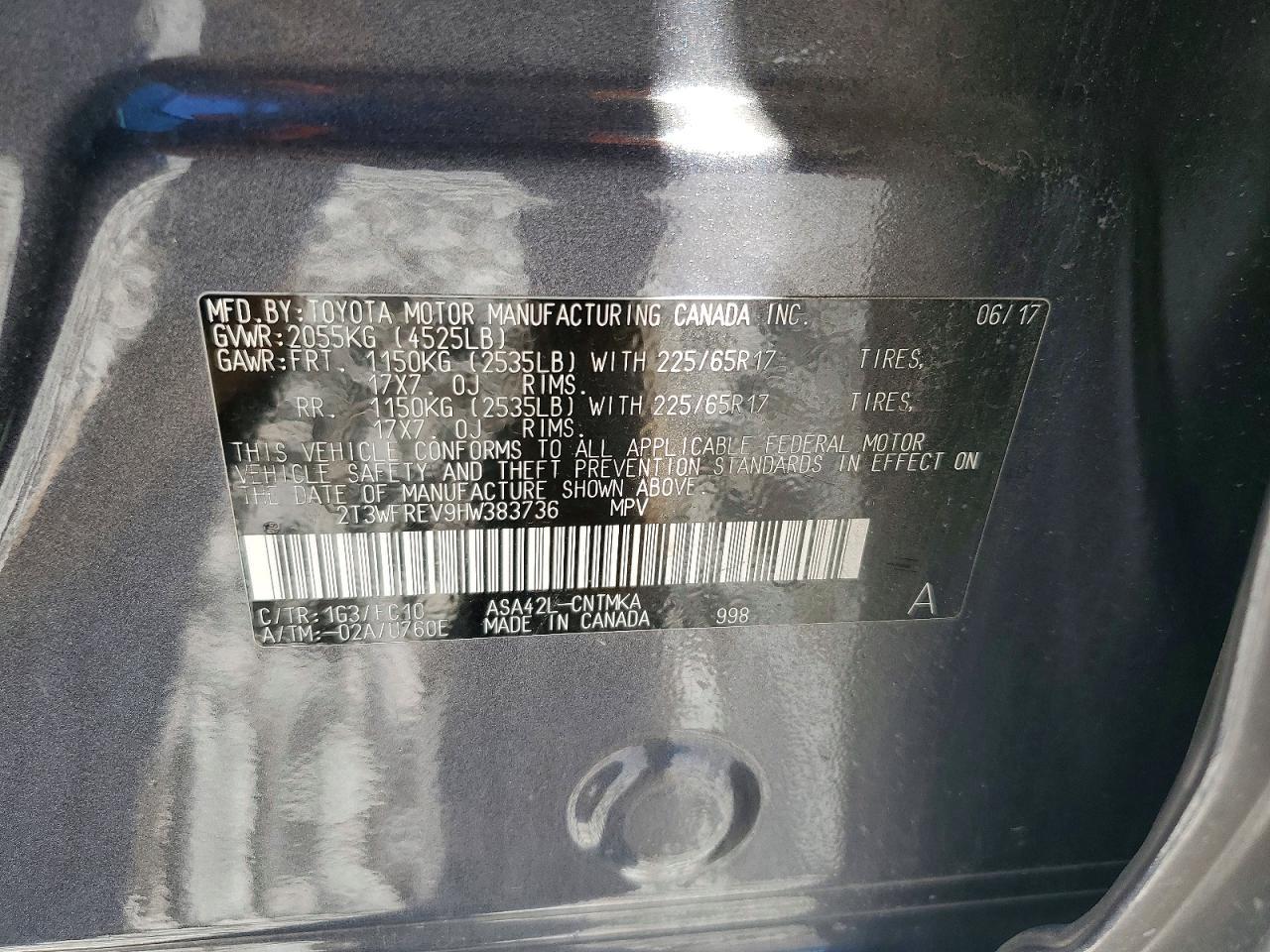 2017 Toyota Rav4 xle