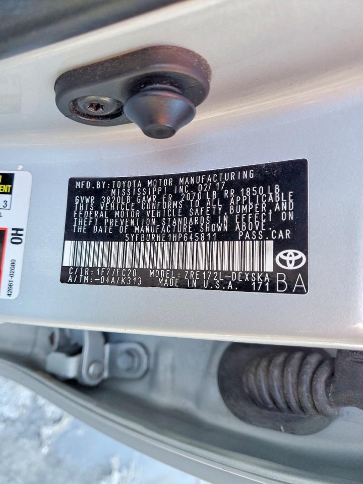 2017 Toyota Corolla l