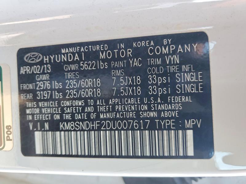 2013 Hyundai Santa fe gls