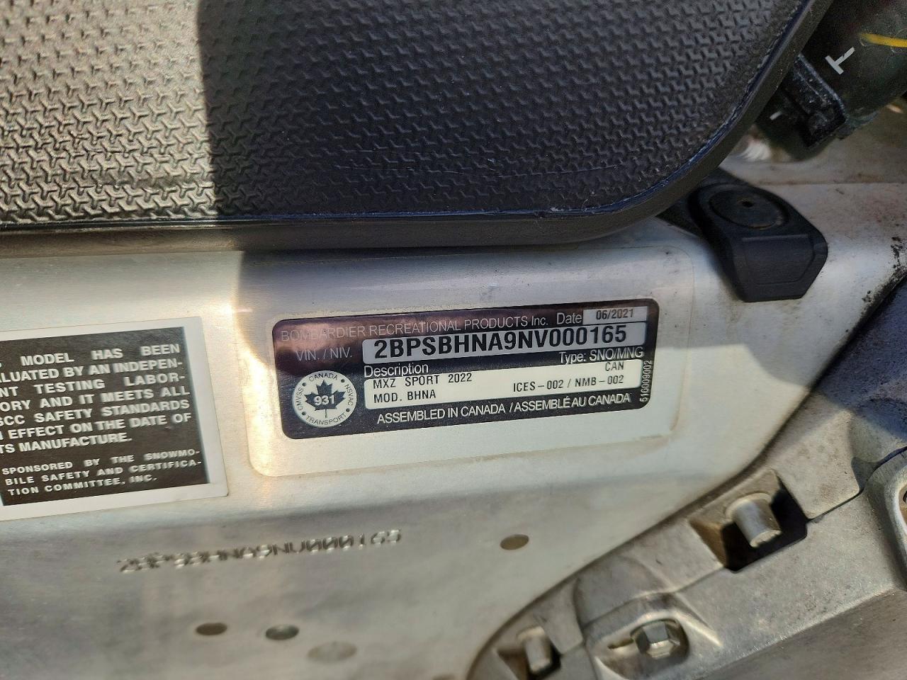 2022 Skidoo 2022 Skidoo MXZ600