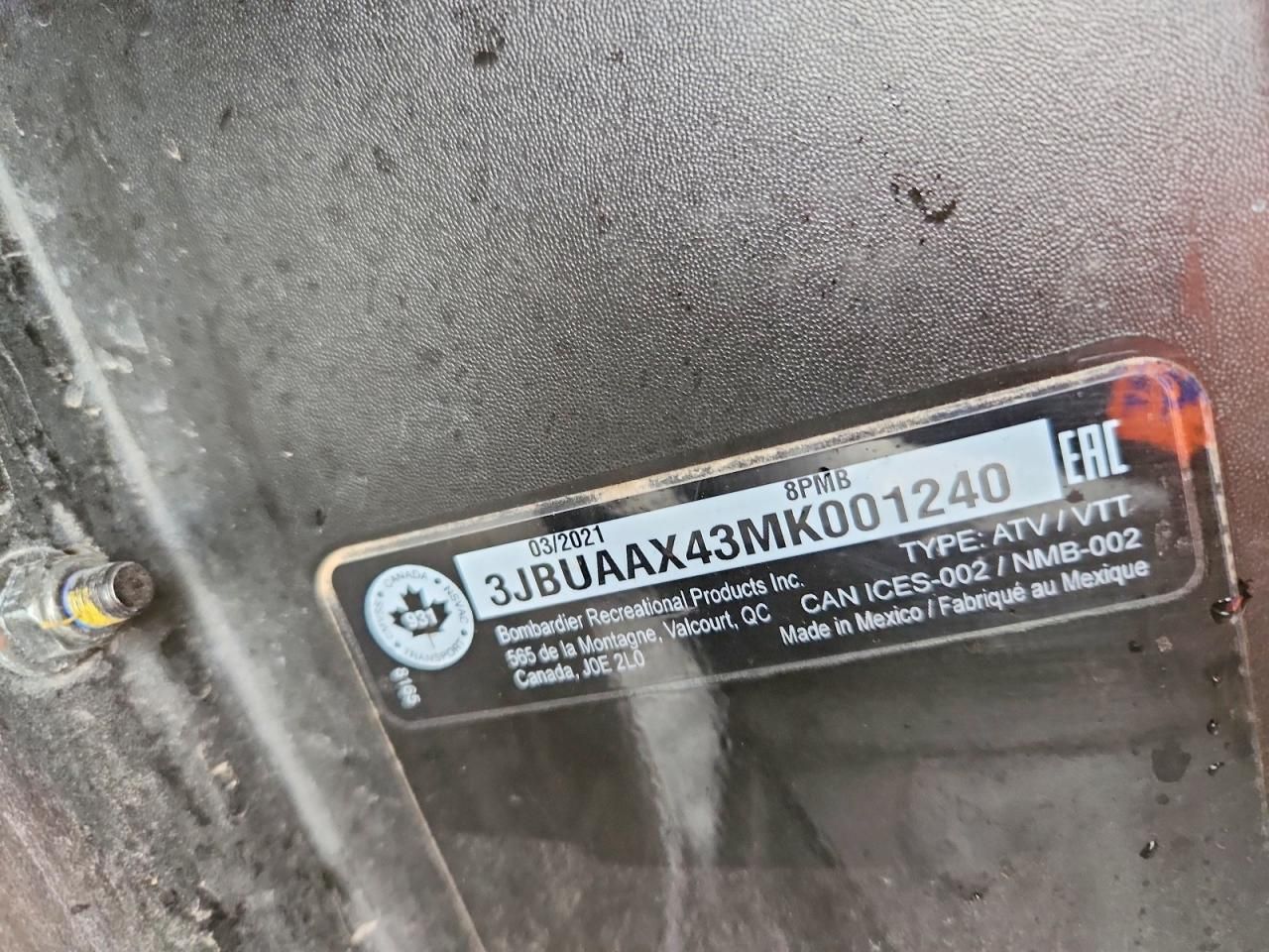 2021 Can-Am 2021 CAN Defender-Utility Vehicle