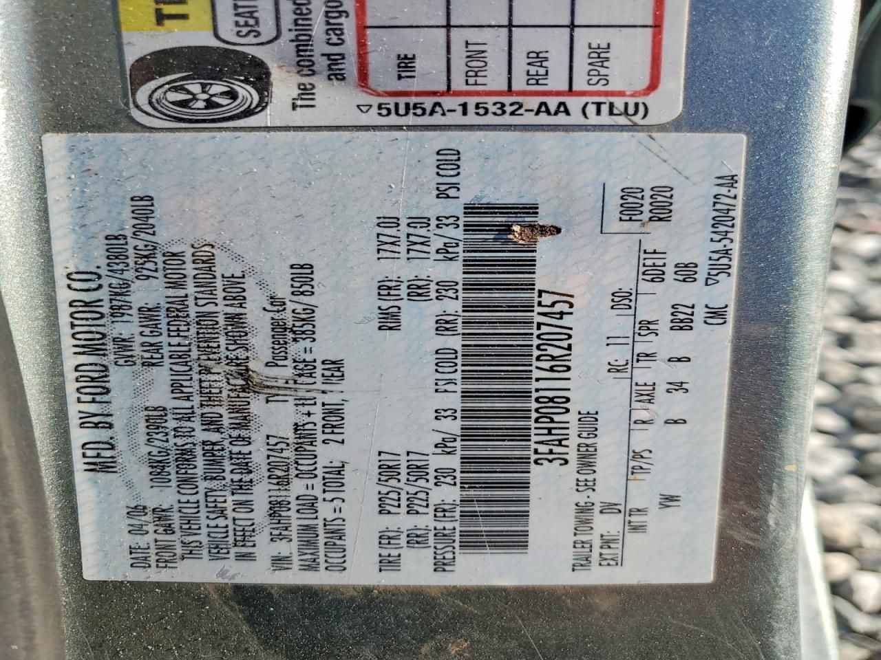 2006 Ford Fusion sel