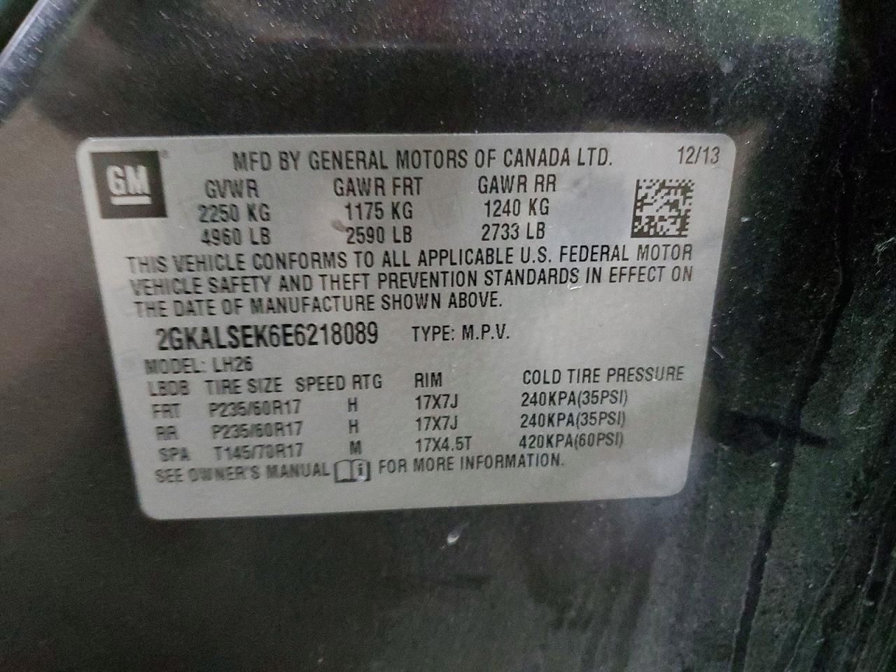 2014 GMC Terrain slt