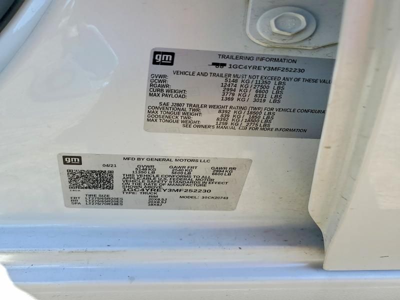 2021 Chevrolet Silverado K2500 High Country