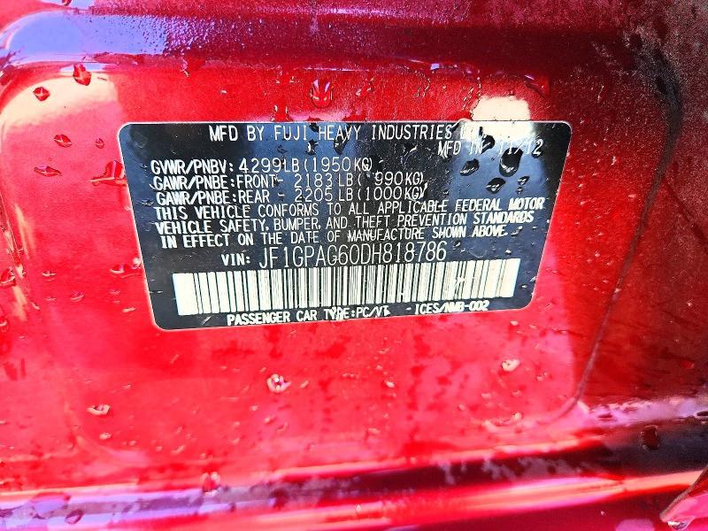 2013 Subaru Impreza Limited
